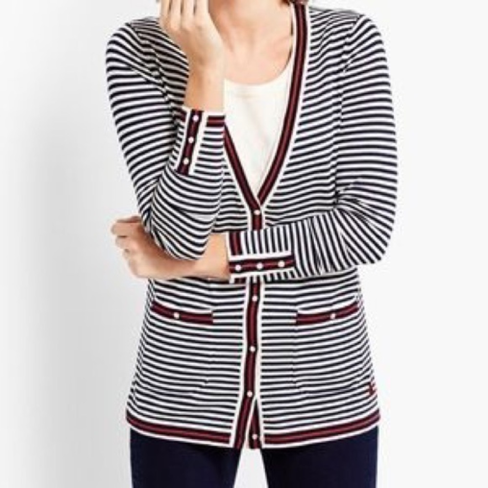 Talbots The Oprah Magazine‎ striped cardigan